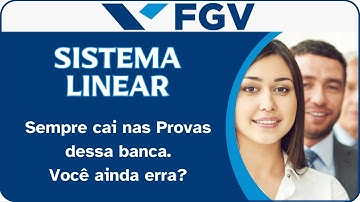 💥BANCA FGV - SISTEMA LINEAR - AQUELA QUESTÃO QUE VOCÊ NÃO PODE ERRAR #fgv #concursofgv #matemática