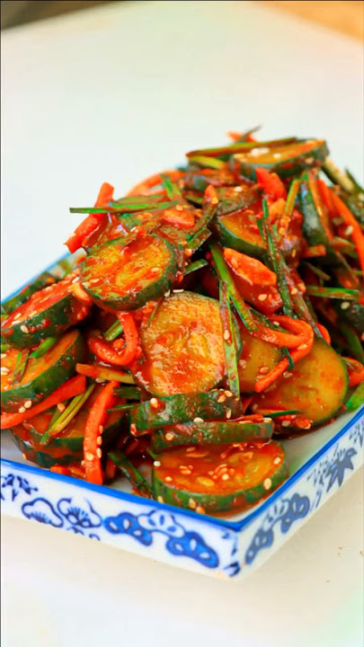 Cucumber Kimchi Recipe | How to Cook Korean Cucumber Kimchi - Simple Korean Food  #cooking #recipe