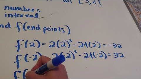 Absolute Extrema: Polynomial Example