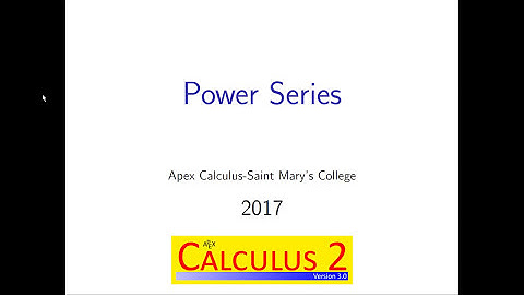 Section 8.6 Power Series