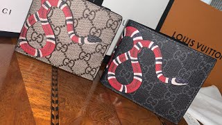 Gucci wallet king snake print GG + review 