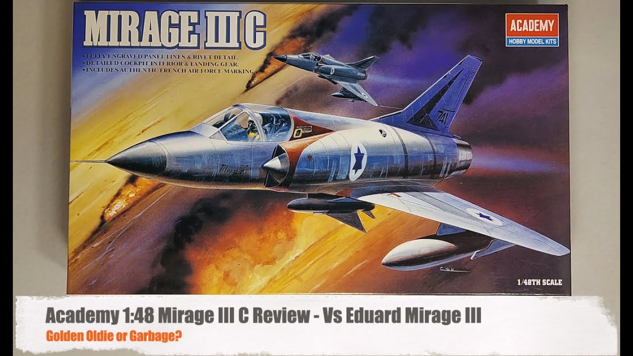 Обзор Mirage III от Academy 1:48 — против Eduard Mirage III