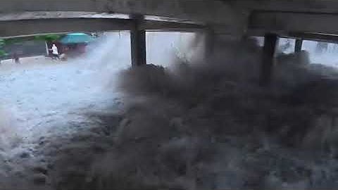 Significant storm surge at our hotel earlier almost swept multiple people. Scariest moment of my lif