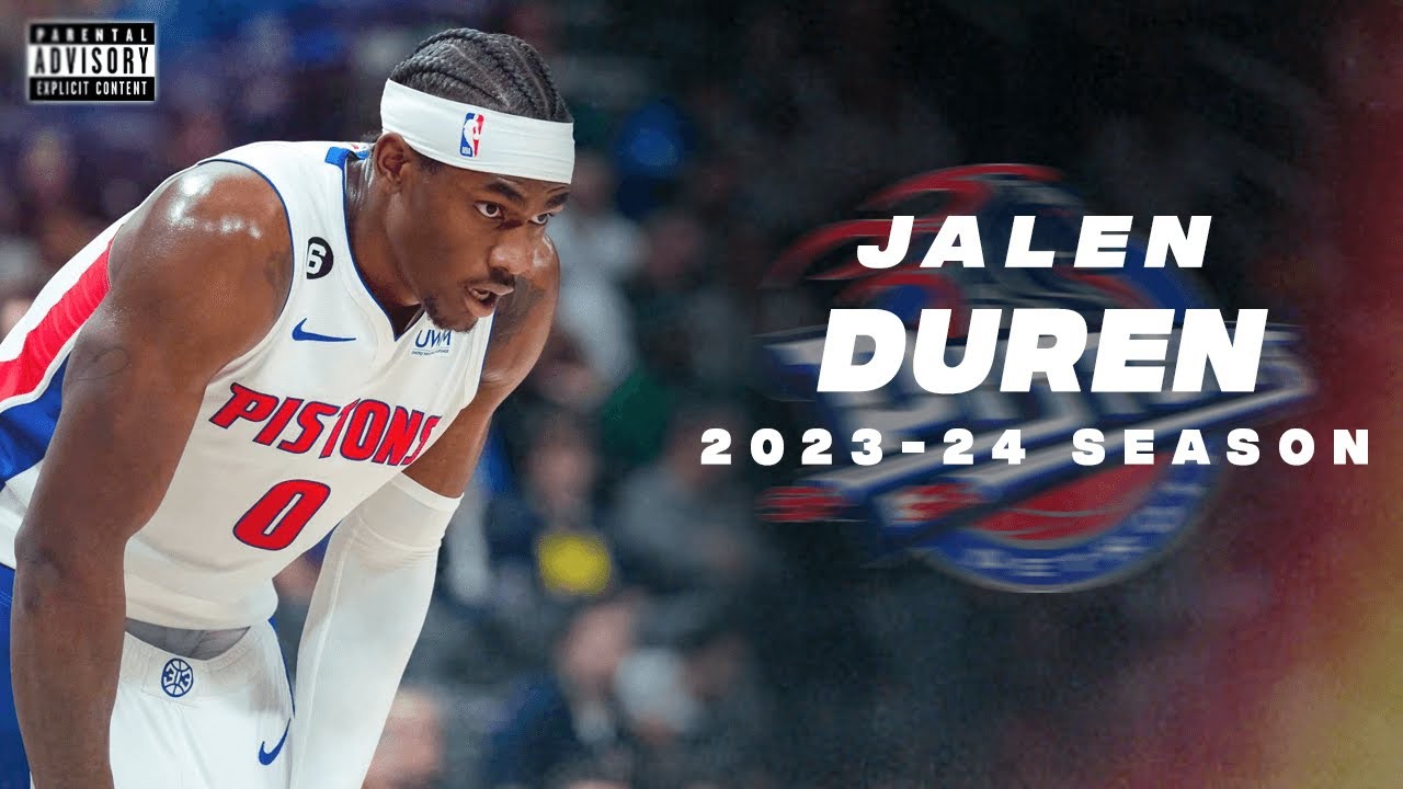 Best of Jalen Duren 202324 Pistons Season Highlights YouTube