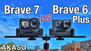 Akaso Brave 7 VS Akaso Brave 6 Plus - Camera Comparison!