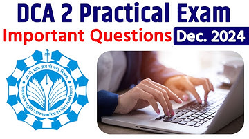 2024 DCA2 Practical Exam Imp Questions | Internet and E Commerce, DTP By Arvind