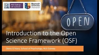 MÓR: Introduction to using the Open Science Framework (OSF) for research projects Profile