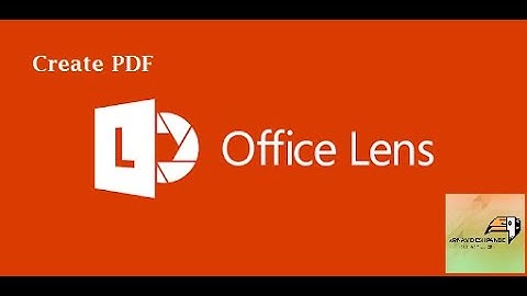 How to create PDF | Microsoft Office Lens | Arnav Deshpande