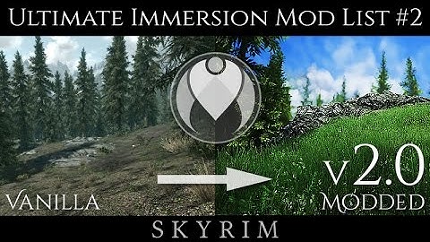 v2.0 COMPLETE ULTIMATE IMMERSION SE MOD LIST | Skyrim Special Edition