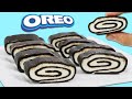 How to Make a Delicious Oreo Roll Cake | Fun &amp; Easy DIY 3 Ingredient No Bake Recipe!