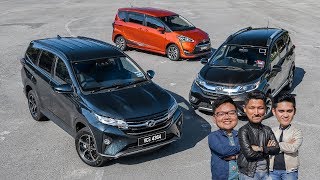 DRIVEN 2019: Perodua Aruz SUV vs Honda BRV vs Toyota Sienta  Malaysian review