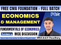 L3. Fundamentals of Economics - MCQs Discussion | MBA Ankit Choudhary | FREE CMA Foundation