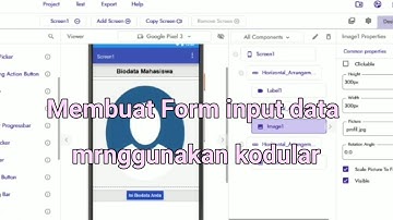 Membuat Form Input data Menggunakan Kodular