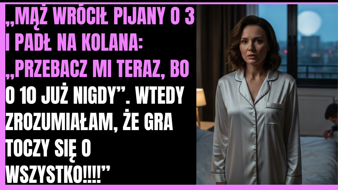 O trzeciej nad ranem mój mąż wpadł do sypialni, padł na kolana przy łóżku i szlochając, wyszeptał: „Przebacz mi teraz, Ewo, bo o dziesiątej rano już nigdy mi nie wybaczysz”. Leżałam w swojej...