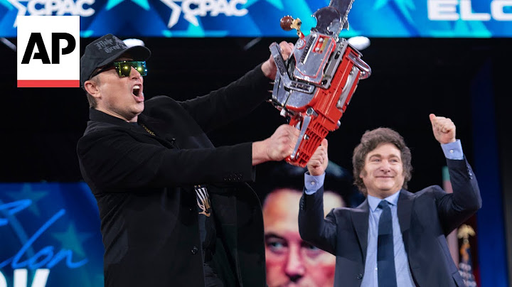 Argentina President Javier Milei gifts Elon Musk a chainsaw