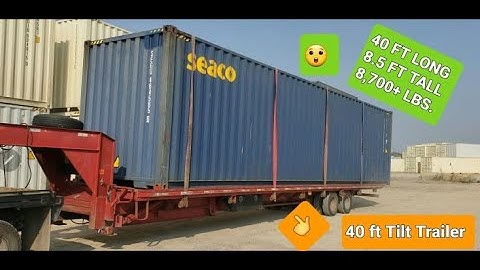 Hauling a 40 FT HC Shipping Container - CDL Hotshot Trucking