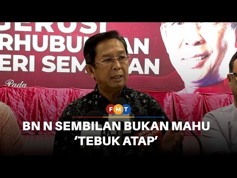 BN N Sembilan tarik sokongan kerana prinsip, bukan mahu ‘tebuk atap’