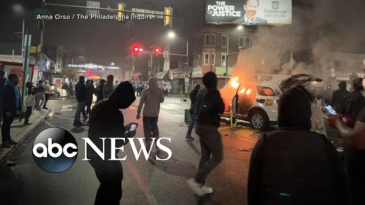 Chaos erupts with demonstrators in Philadelphia after armed man shot by police l GMA