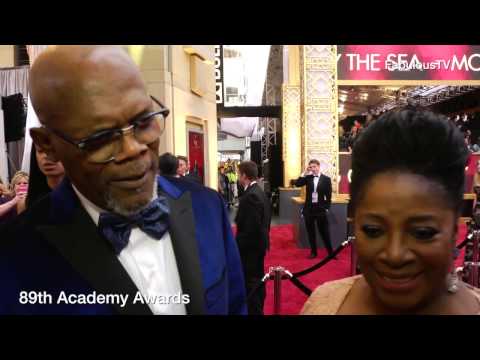 Samuel L. Jackson & LaTanya Richardson at 89th Academy Awards red carpet on FabulousTV