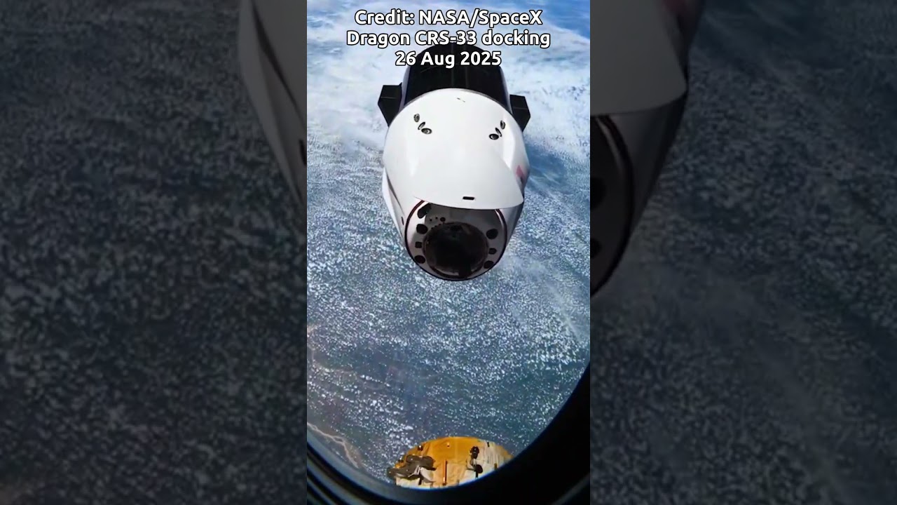 SpaceX Dragon CRS-33 Docking at the ISS 🚀 | Cargo Arrival