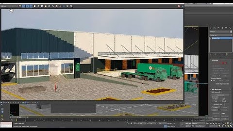 3Dsmax Tutorials, Learn 3D Modeling, Texturing & Lighting an Exterior WareHouse in 3dsmax (P14)