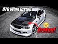 BMW E46 GTR NRG GT Wing INSTALL & BROKEN HOOD latch Fixed! AeroCatch Hood Latches