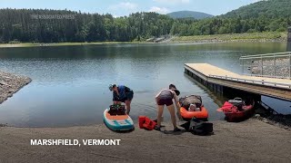 Campers use paddle boards to escape Vermont heat dome