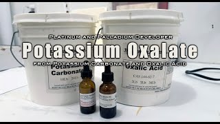Mixing Potassium Oxalate Developer for Platinum/Palladium Printing