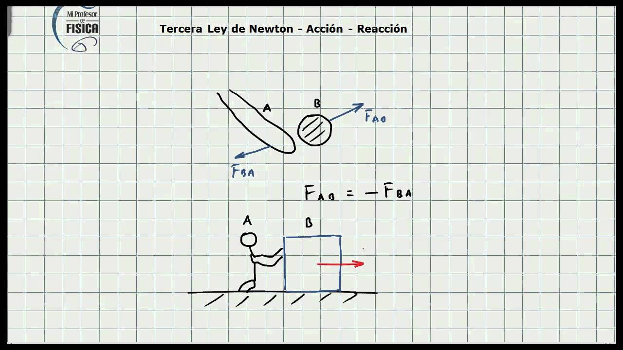 Tercera Ley De Newton Ley De Accion Reaccion Concepto Basico