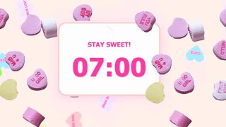 Famous 7 Minute Valentine’s Day ❤️ Countdown Timer With Music Profile