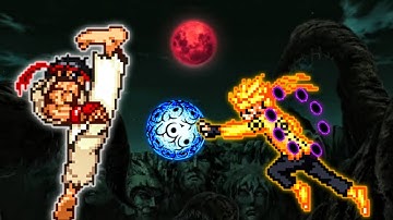 Outstanding🤩 | Ryu V2 (New) VS Naruto V3 (all form) in Jump Force Mugen