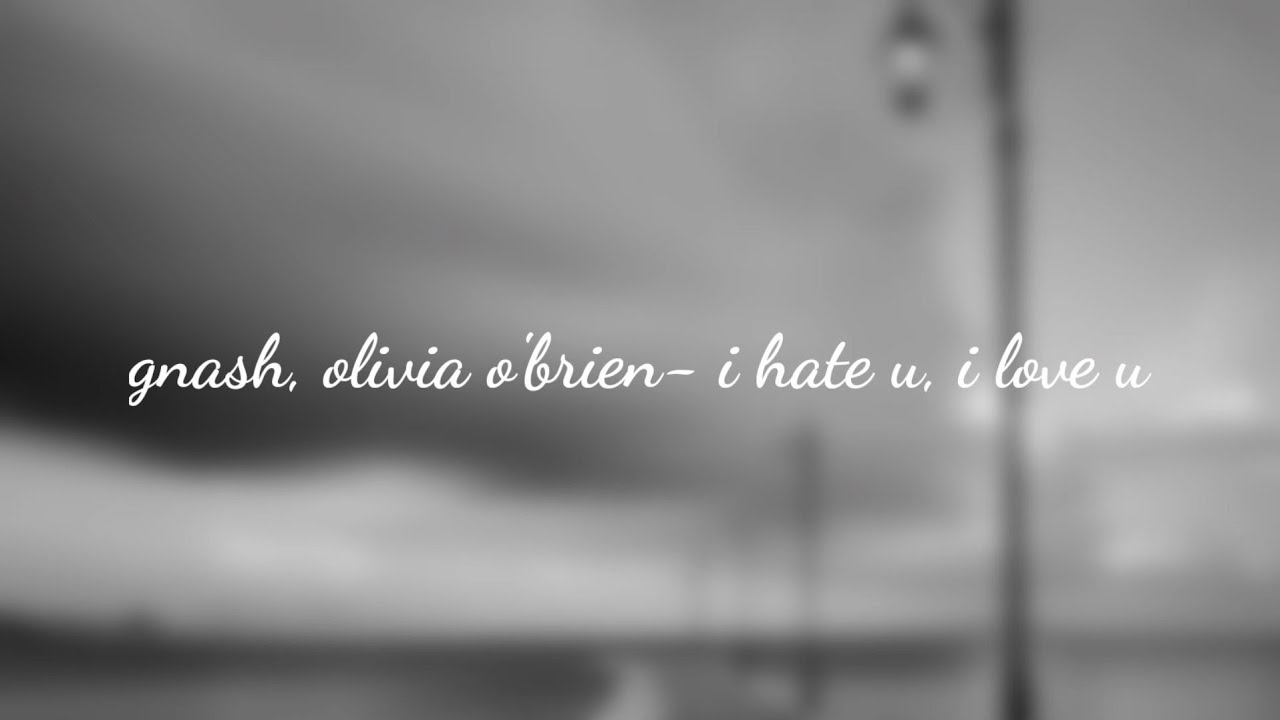 gnash i hate u i love