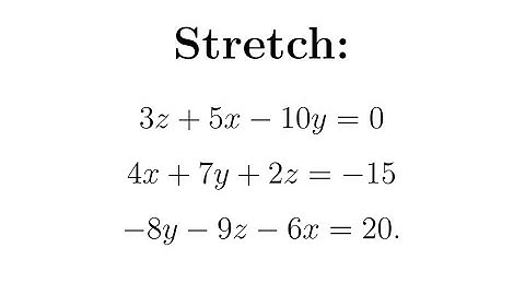 Systems of Three Linear Equations in Three Variables Part 3 | How to Solve Three-Variable Systems