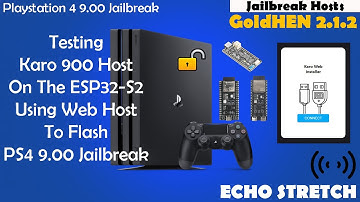 Testing Karo 900 Host On The ESP32-S2 Using Web Host To Flash PS4 9.00 Jailbreak