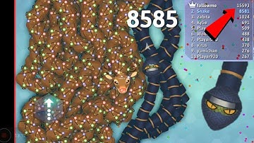 The Ultimate Tornado Trap Of The Biggest Snake! - Snake.Io