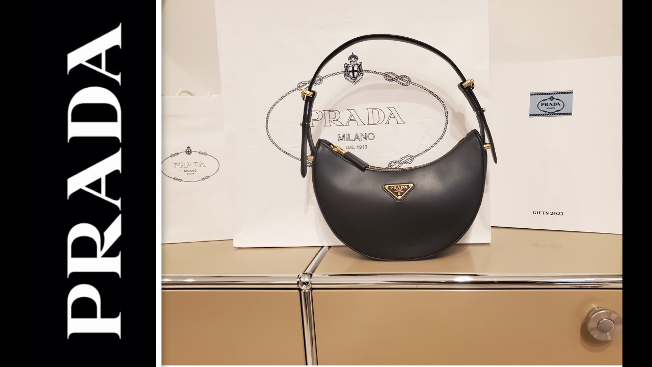 プラダ アルケ キャラメル ラージ レザー ショルダーバッグ PRADA】アーケレザーショルダーバッグ #購入品#プラダ#誕生日