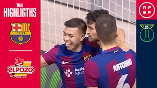 Resumen #CopaDeEspaña Renfe | Barça 3 (4)-(2) 3 ElPozo Murcia Costa Cálida | Final