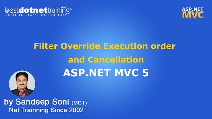 ASP.NET | MVC 5 | Filter Override Execution order and Cancellation
