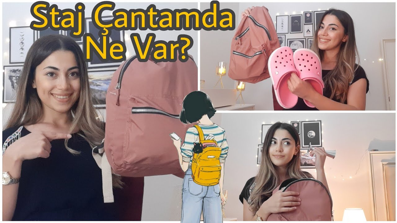 Staj Çantamda Ne Var ? || Fetoskop ,Scrubs, Crocs.. #hastane #stajçantam