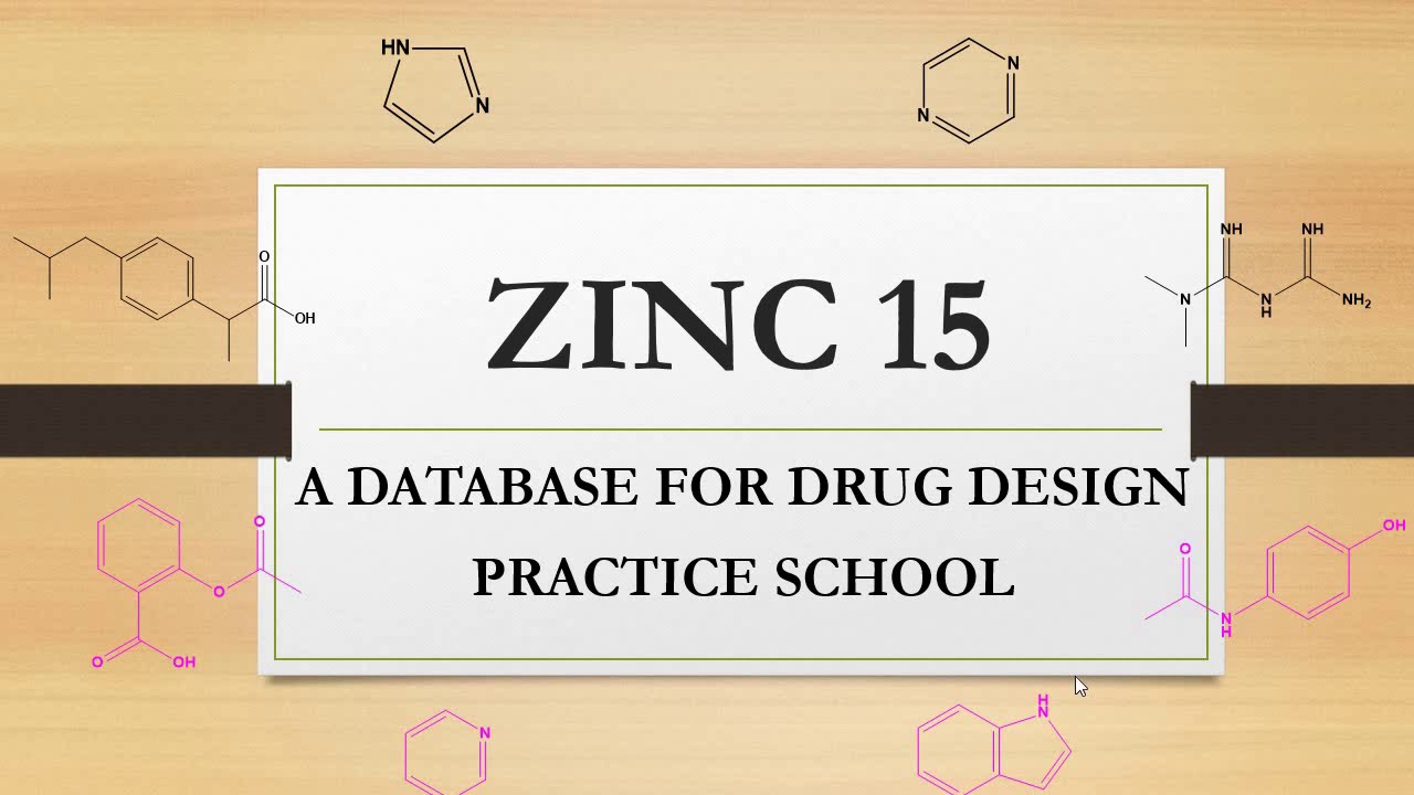 Zinc 15 database/Drug design/Practice school/Shiv Bhadra Singh YouTube