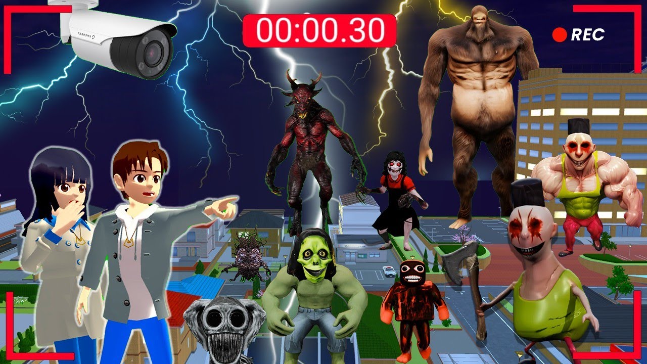 Yuta Mio Panik! Muncul Pasukan Hamud Habibi Dan Monster Di Kota Sakura | Sakura School Simulator