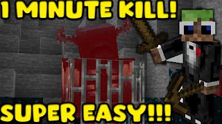 How to Kill and Trap the Warden in under 1 minute! Minecraft 1.19