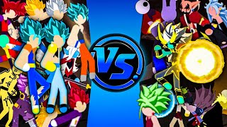 Stickman Warrior | Good Team Vs Bad Team , Vegito, Gogeta , Goku, Vegeta Vs Mekaruba, Kefla, Fuu... screenshot 2