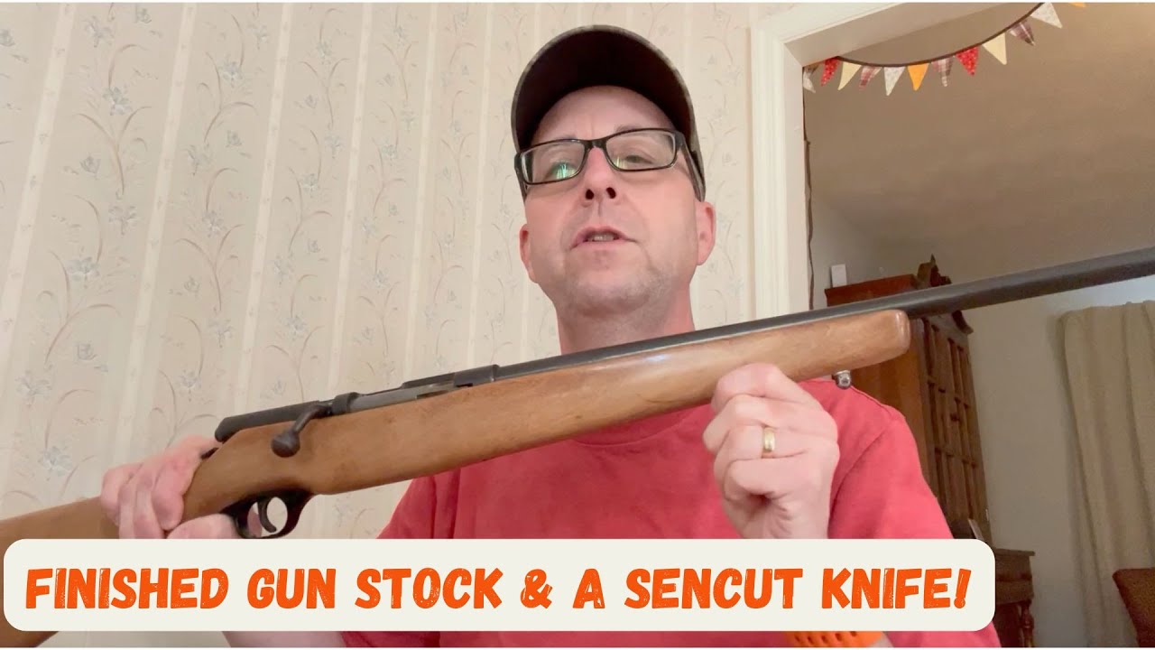 Update on Gun Stock Refinishing Project and a Sencut Slybolt Knife!
