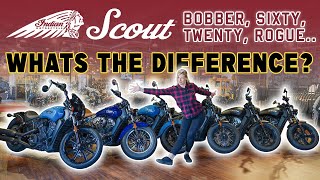 Comparing the FULL Indian Scout, Bobber, Sixty, & Rogue Lineup. Whats the Difference?