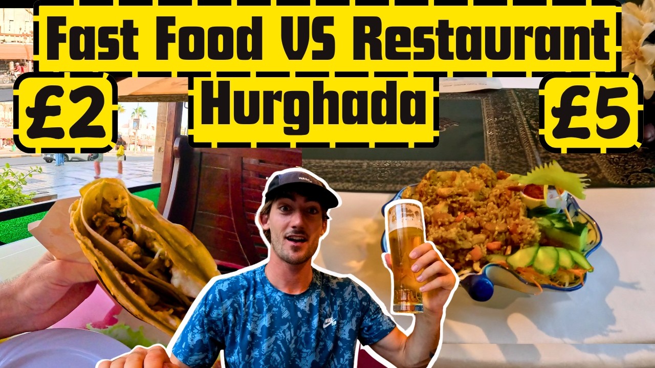 Hurghada Food Tour 2025 | Cheap Restaurants & Fast Food (Ep 3)