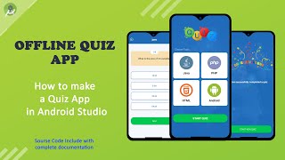 How to create a Quiz App in Android Studio | Modern Quiz App Tutorials | Quiz App UI design screenshot 1
