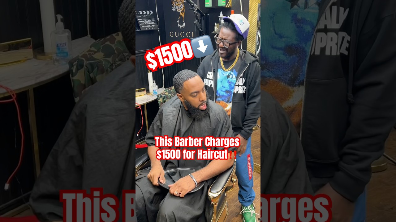 00 for a HAIRCUT!💇🏾 🙅🏾‍♂️ #shorts #shortsfeed #haircut #barbershop