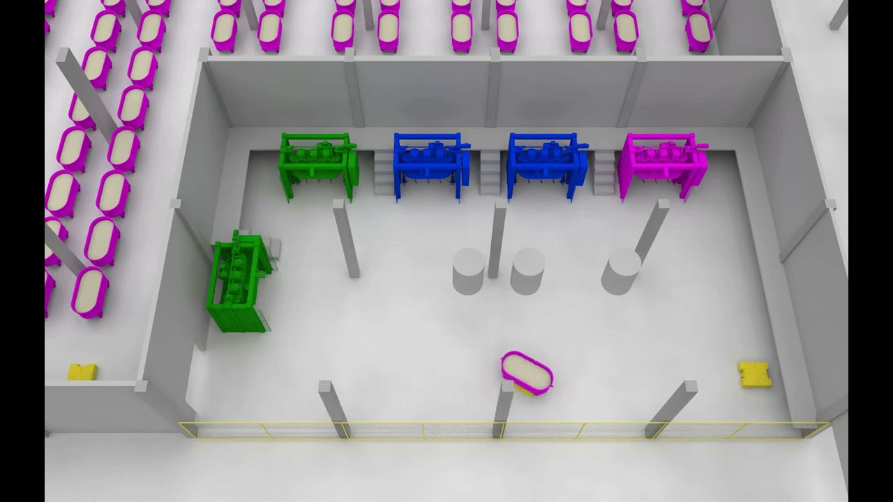 Automatic Guided Vehicle for Autonomous Handling of Dough Troughs