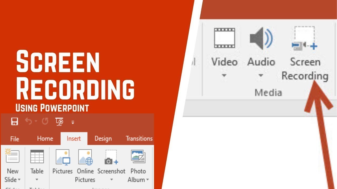 how to screen record presentation on powerpoint